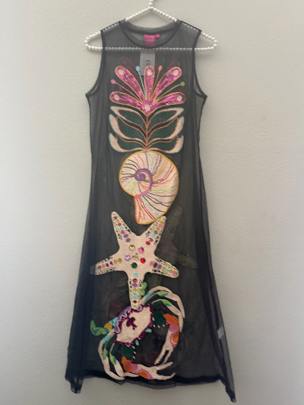 BRAND NEW w/ TAGS • QUEEN OF SPARKLES • QOS • SWIM COVER UP DRESS • SIZE XS